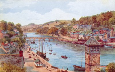 Looe, Fluss und Brücke von Alfred Robert Quinton